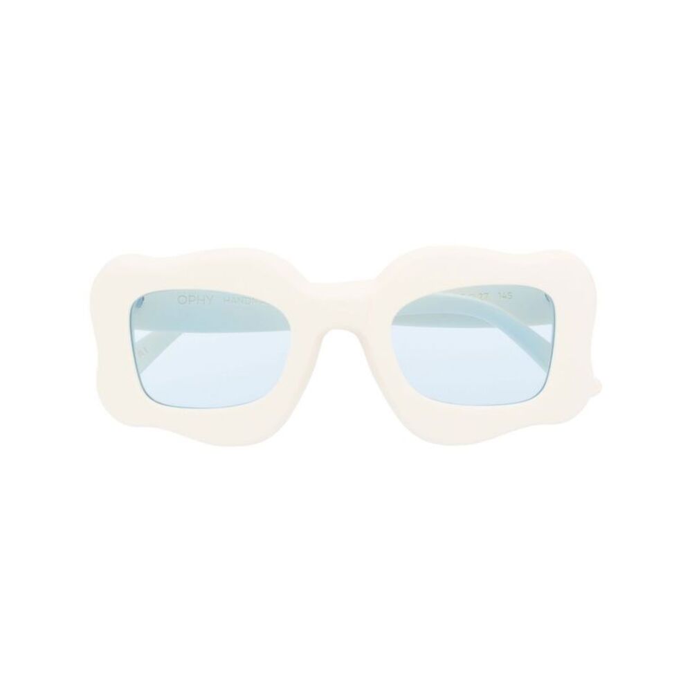 Bonsai Men's Oversized Curved-Frame Sunglasses